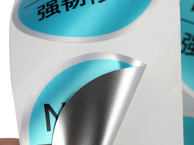 消银、消金不干胶标签